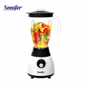 SONIFER SF-8009 ménage moins cher avec broyeur 1,5 litre capacité 4 vitesses fruits mélangeur électrique en plastique 2 en 1